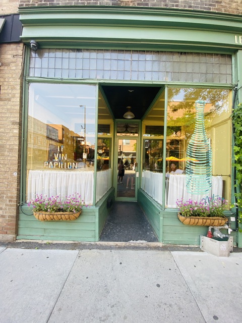 A photo of a restaurant entrance.